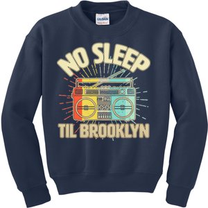 Retro No Sleep Til Brooklyn Kids Sweatshirt