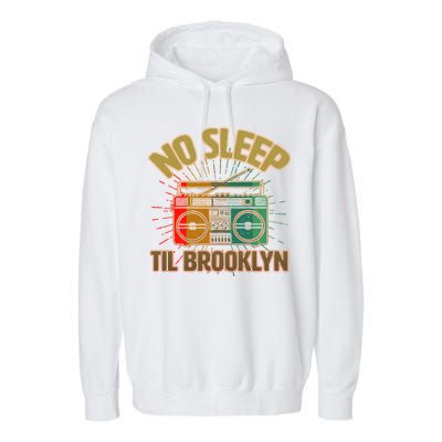 Retro No Sleep Til Brooklyn Garment-Dyed Fleece Hoodie