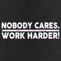 Retro Nobody Cares Work Harder Distressed 12oz Stainless Steel Coffee Mug