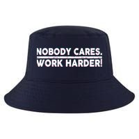 Retro Nobody Cares Work Harder Distressed Cool Comfort Performance Bucket Hat