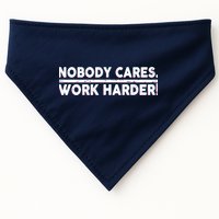 Retro Nobody Cares Work Harder Distressed USA-Made Doggie Bandana