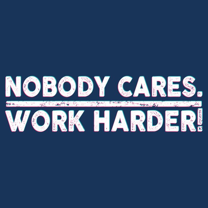 Retro Nobody Cares Work Harder Distressed USA-Made Doggie Bandana