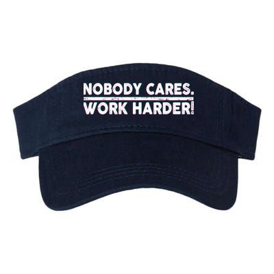 Retro Nobody Cares Work Harder Distressed Visor