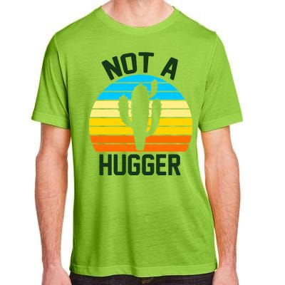 Retro Not A Hugger Funny Adult ChromaSoft Performance T-Shirt