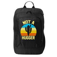 Retro Not A Hugger Funny City Backpack