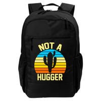 Retro Not A Hugger Funny Backpack