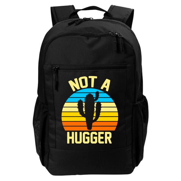 Retro Not A Hugger Funny Backpack