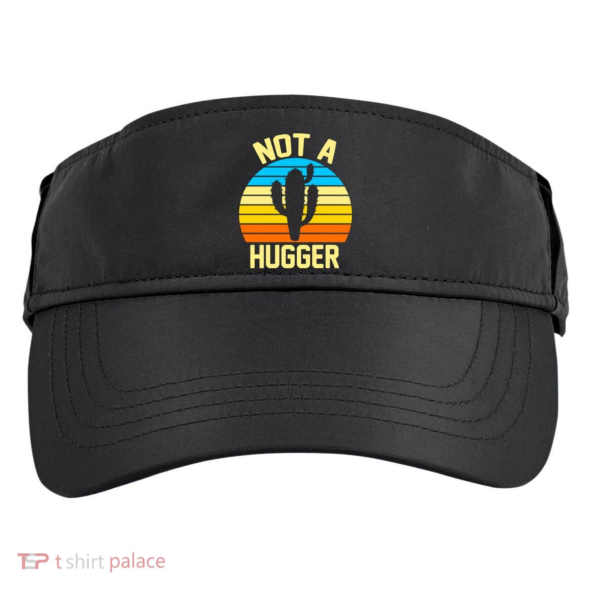 Retro Not A Hugger Funny Adult Drive Performance Visor