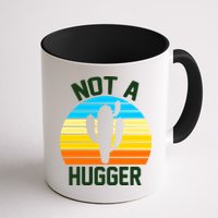 Retro Not A Hugger Funny Mug
