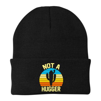 Retro Not A Hugger Funny Beanie