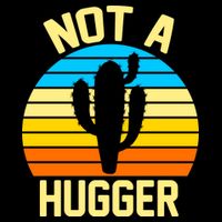 Retro Not A Hugger Funny Drawstring Bag