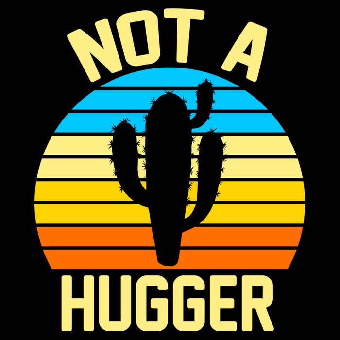 Retro Not A Hugger Funny Drawstring Bag