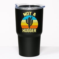 Retro Not A Hugger Funny Tumbler