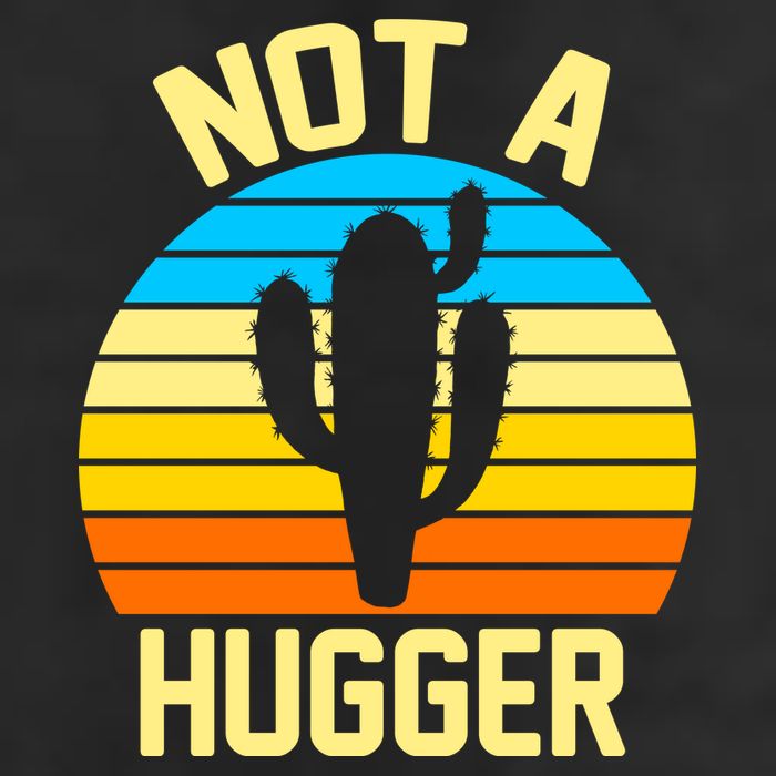 Retro Not A Hugger Funny 25L Jumbo Tote