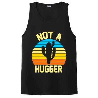 Retro Not A Hugger Funny PosiCharge Competitor Tank