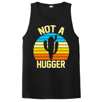 Retro Not A Hugger Funny PosiCharge Competitor Tank