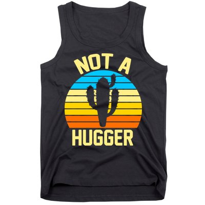 Retro Not A Hugger Funny Tank Top