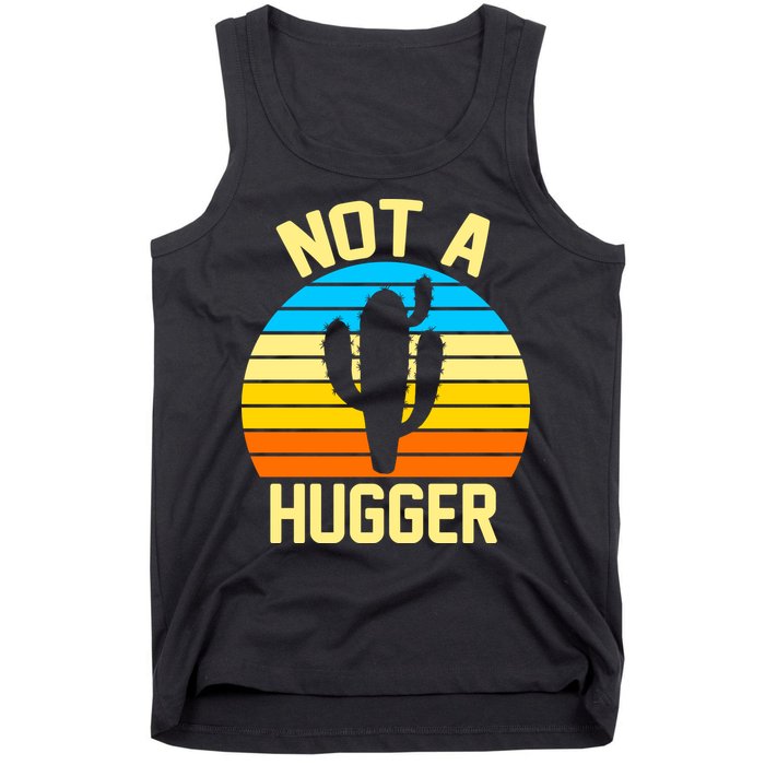 Retro Not A Hugger Funny Tank Top