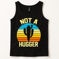 Retro Not A Hugger Funny Tank Top