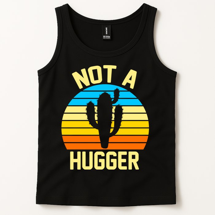 Retro Not A Hugger Funny Tank Top