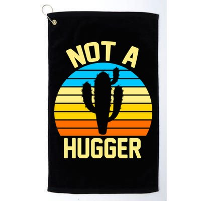 Retro Not A Hugger Funny Golf Towel