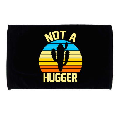 Retro Not A Hugger Funny Microfiber Hand Towel