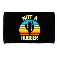 Retro Not A Hugger Funny Microfiber Hand Towel