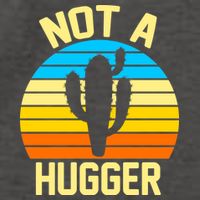 Retro Not A Hugger Funny Vector Backpack