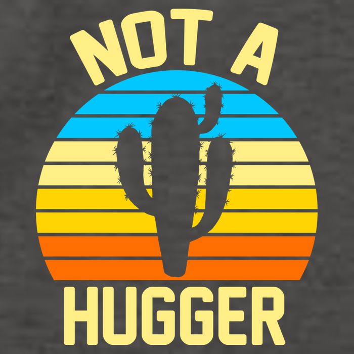 Retro Not A Hugger Funny Vector Backpack