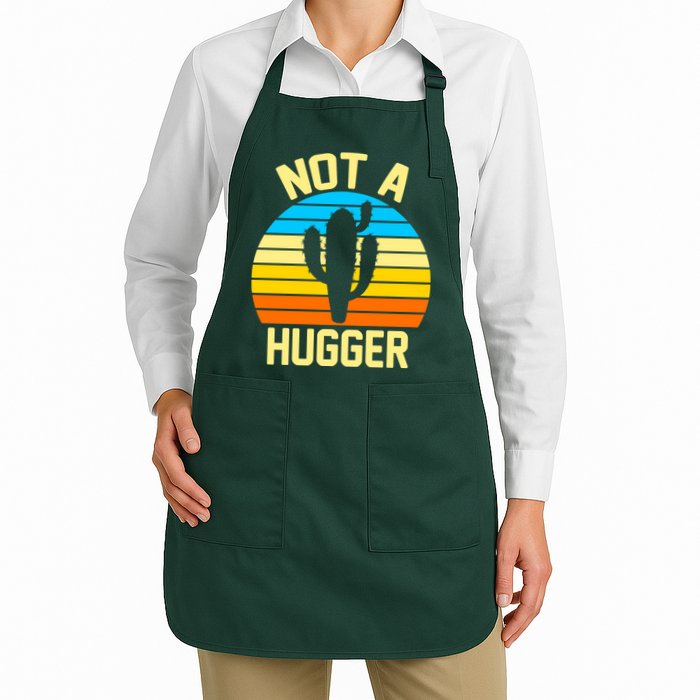 Retro Not A Hugger Funny Apron