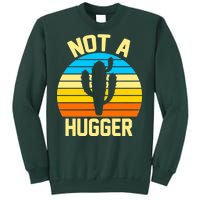 Retro Not A Hugger Funny Sweatshirt