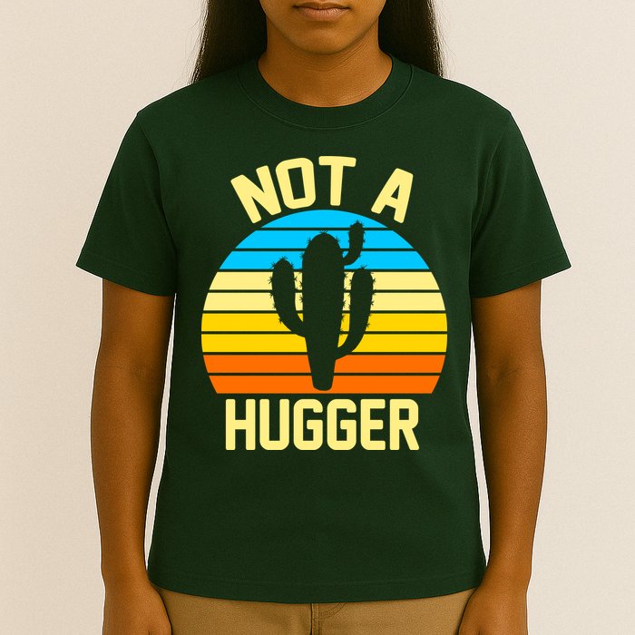 Retro Not A Hugger Funny T-Shirt