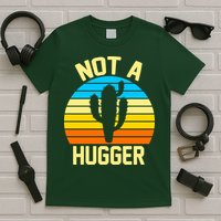 Retro Not A Hugger Funny T-Shirt