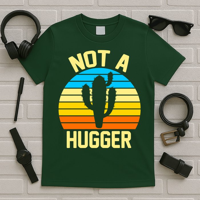 Retro Not A Hugger Funny T-Shirt