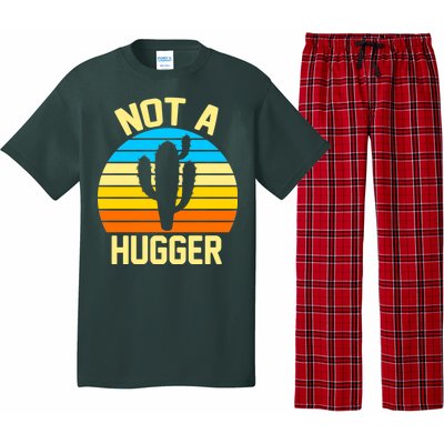 Retro Not A Hugger Funny Pajama Set