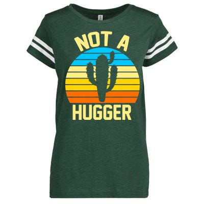 Retro Not A Hugger Funny Enza Ladies Jersey Football T-Shirt