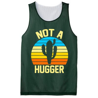 Retro Not A Hugger Funny Mesh Reversible Basketball Jersey Tank