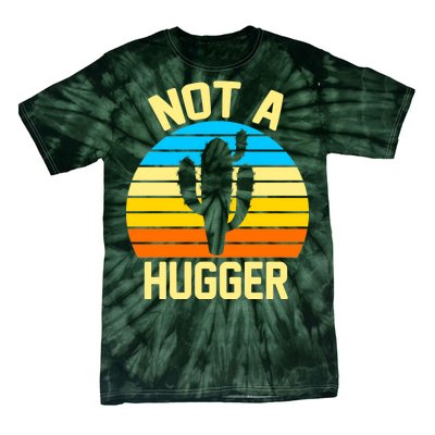 Retro Not A Hugger Funny Tie-Dye T-Shirt