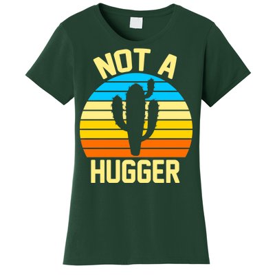 Retro Not A Hugger Funny Women's T-Shirt