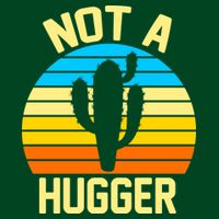 Retro Not A Hugger Funny Full Zip Hoodie