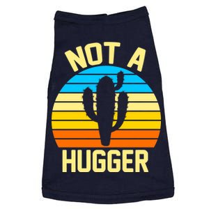 Retro Not A Hugger Funny Doggie Tank