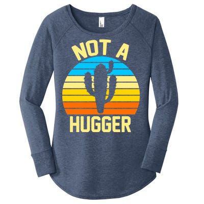 Retro Not A Hugger Funny Women's Perfect Tri Tunic Long Sleeve Shirt