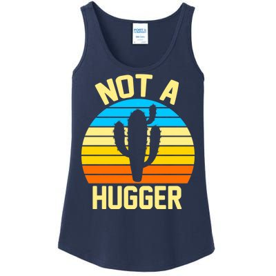 Retro Not A Hugger Funny Ladies Essential Tank