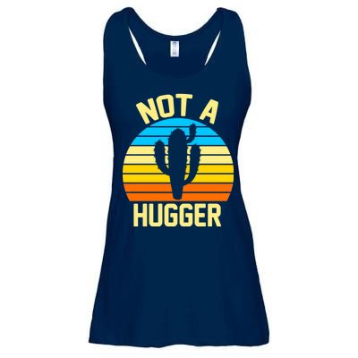 Retro Not A Hugger Funny Ladies Essential Flowy Tank