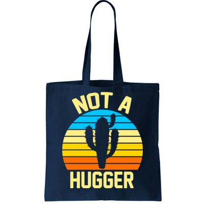 Retro Not A Hugger Funny Tote Bag