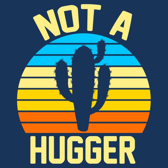Retro Not A Hugger Funny Infant Baby Jersey Bodysuit