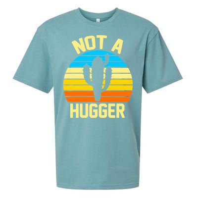 Retro Not A Hugger Funny Sueded Cloud Jersey T-Shirt