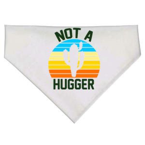 Retro Not A Hugger Funny USA-Made Doggie Bandana