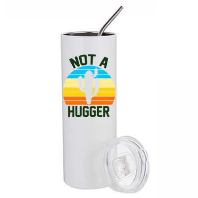 Retro Not A Hugger Funny Stainless Steel Tumbler