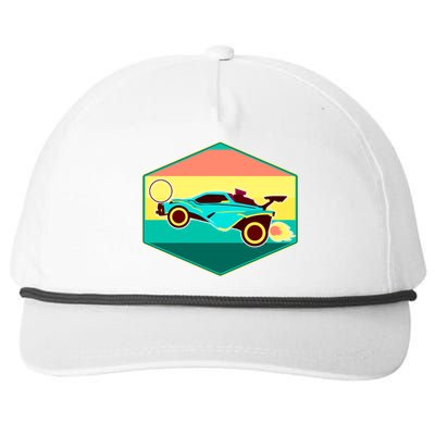 Retro Octane Rocket Soccer Vintage Snapback Five-Panel Rope Hat